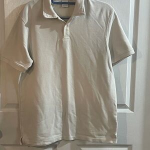 Zara Men's Beige Polo Shirt